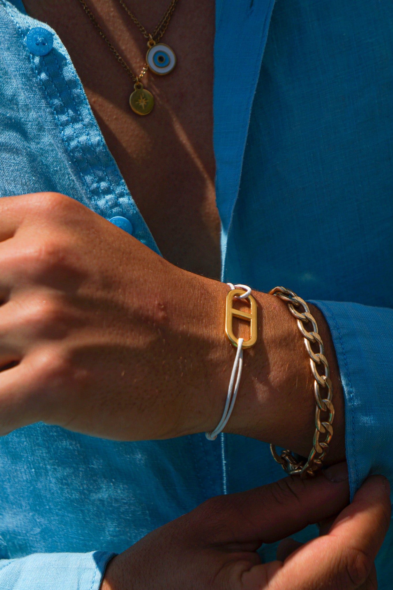 Bracelet Cordons Mixtes