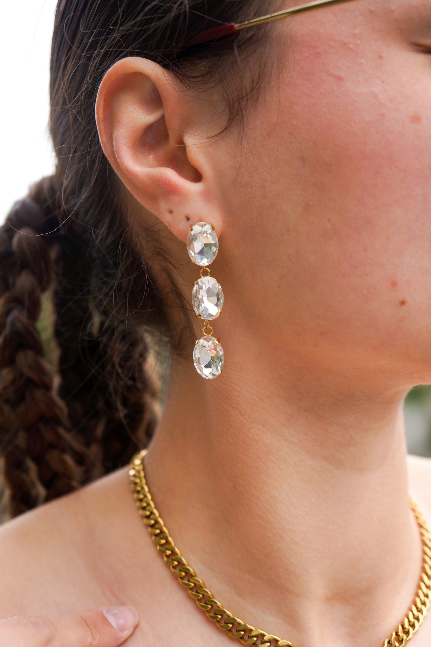 Boucles d’Oreilles Cristal